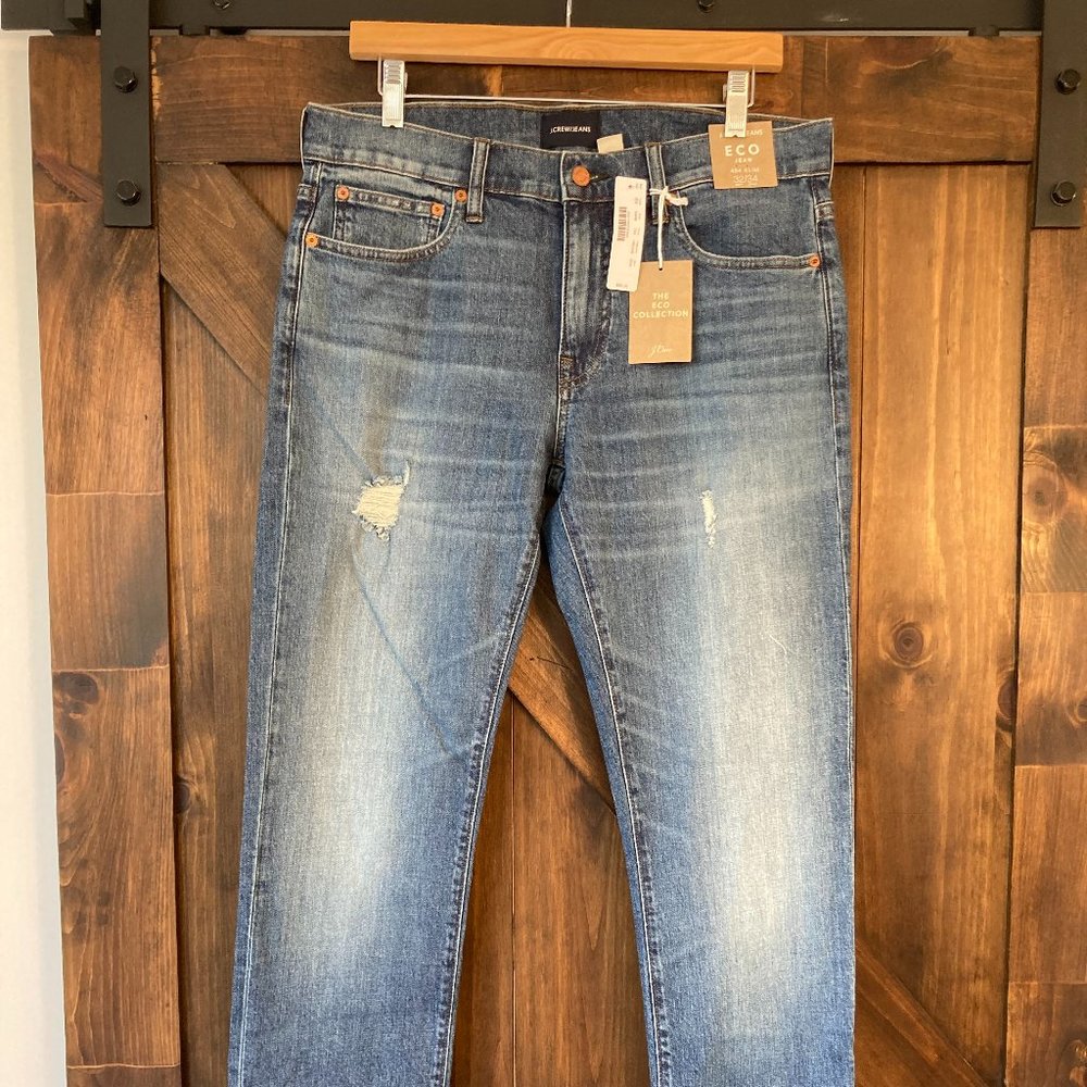 Mens J. CREW 484 Eco Stretch Denim Pants (NWT)